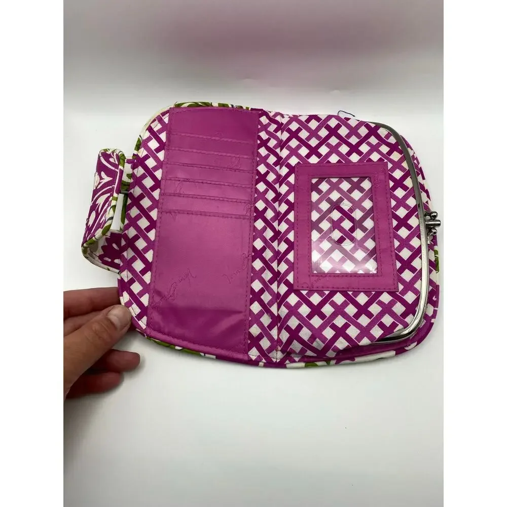 Vera Bradley Kiss 'n Snap Wallet Julep Tulip NWT Retired Floral Kisslock Clutch